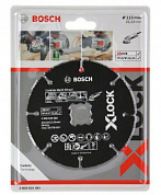 Оснастка X-LOCK BOSCH Отрезной круг по дереву 115x1x22.23 мм