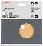 5 шлифлистов Best for Wood+Paint Multihole Ø150 K400